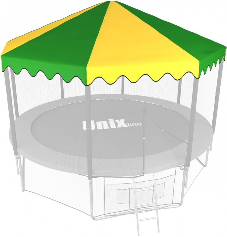 Крыша для батута UNIX Line 14 ft Green/Yellow Крыша для батута UNIX Line 14 ft Green/Yellow