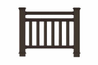 Ограждение забор ДПК holzhof woodstyle секция 1 м.п., с тиснением 3D Ограждение забор ДПК holzhof woodstyle секция 1 м.п., с тиснением 3D