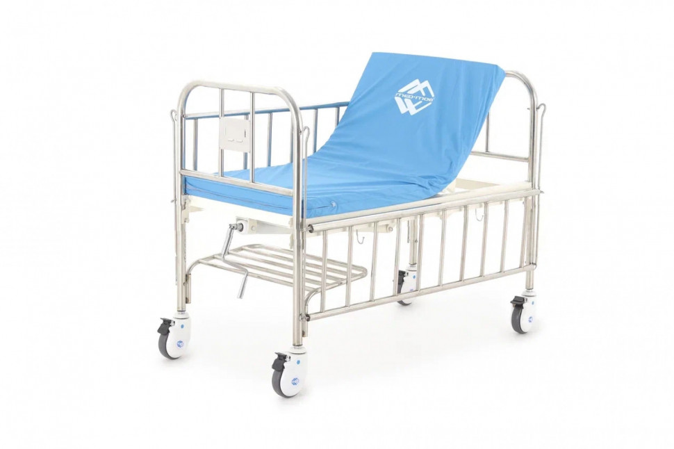 Кровать механическая Мед-Мос F-45 mini (ММ-1002Н-00/1004Н-00) детская с матрасом