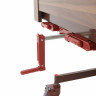 Медицинская механическая кровать MED-MOS Е-31 (ЛДСП коричневый) с матрасом